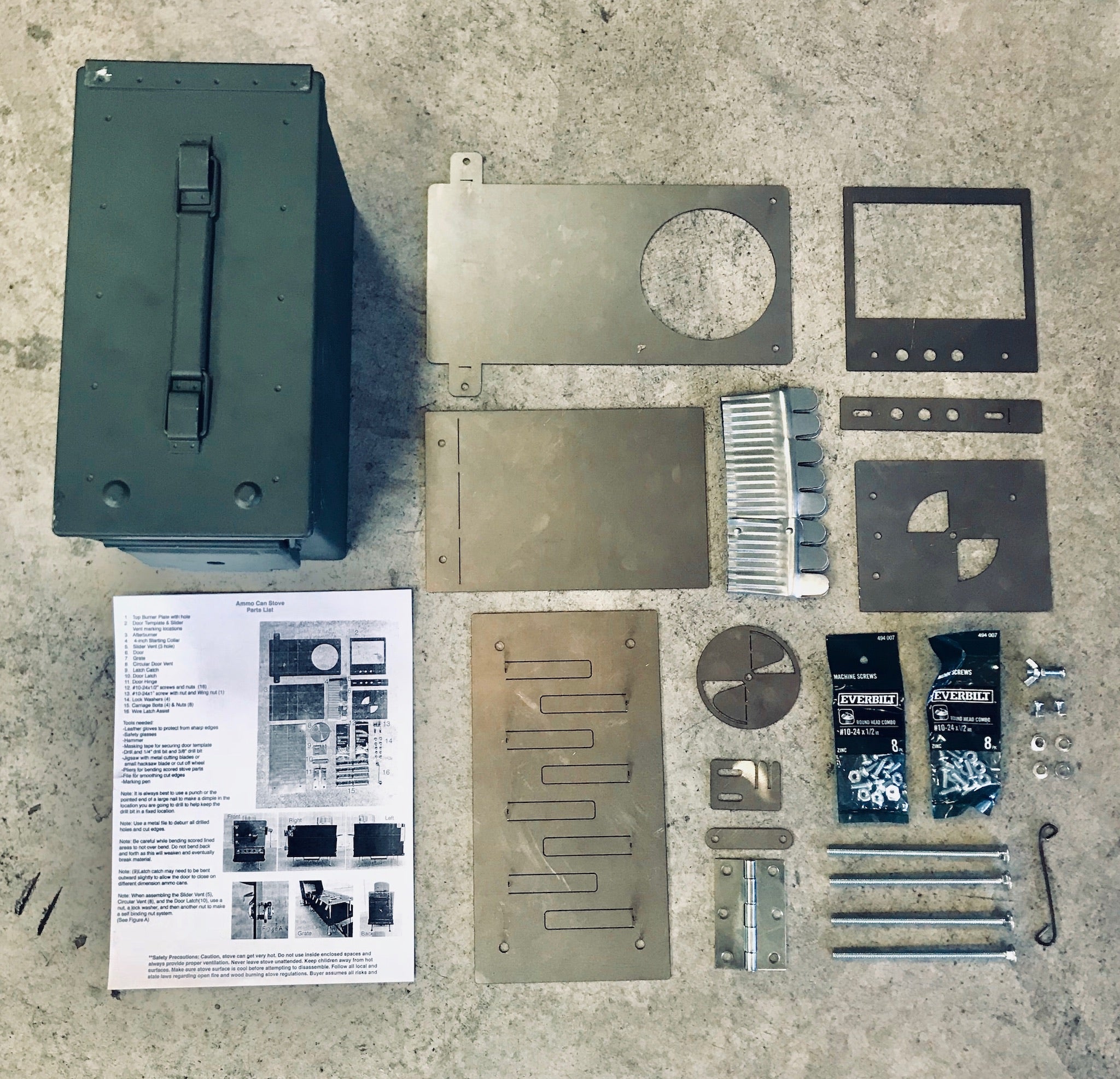 Ammo Can Stove Kit DIY – PackAFlame